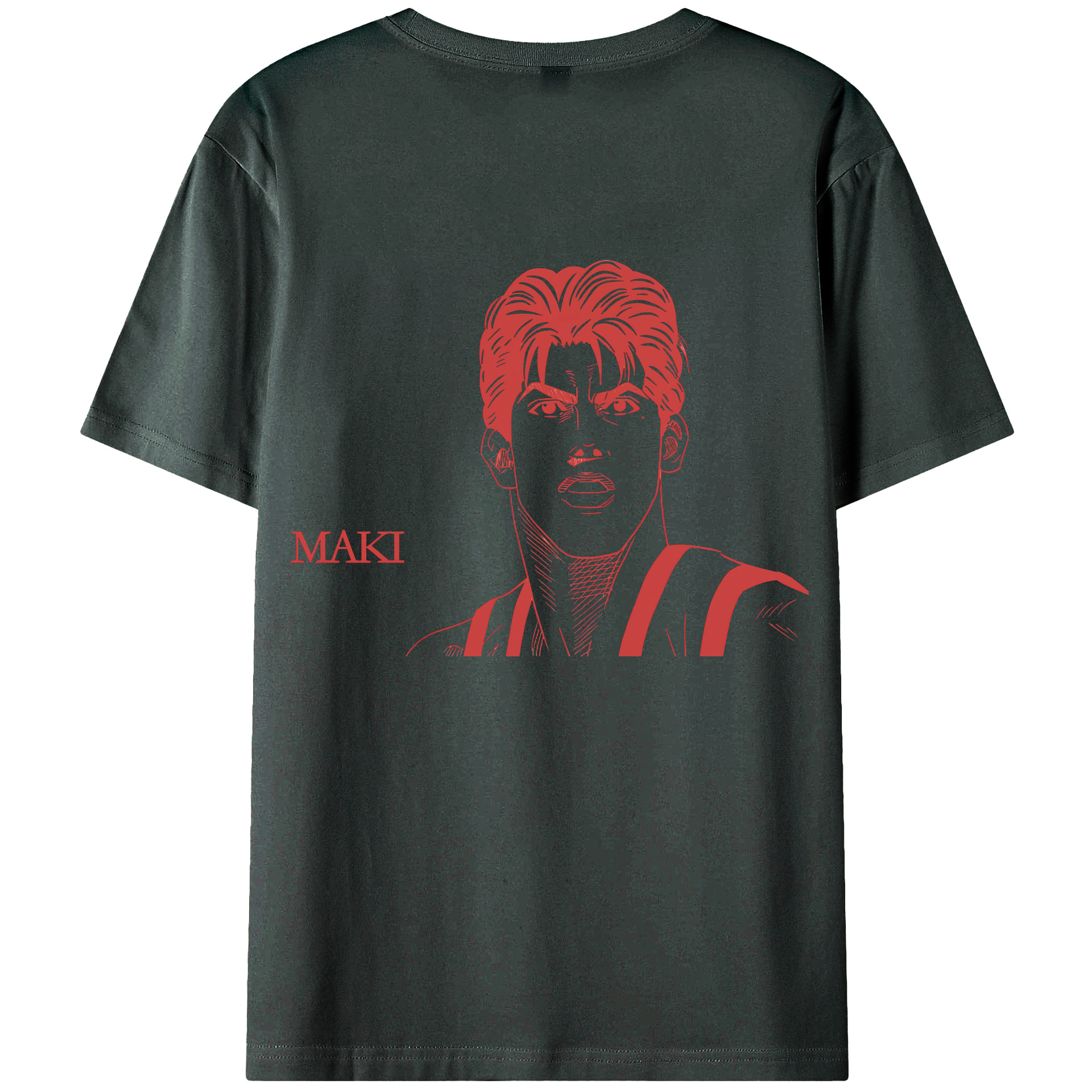 （画像用） SLAM DUNK／スラムダンク 綿100％ メンズ半袖Tシャツ（バックプリント） 通気性